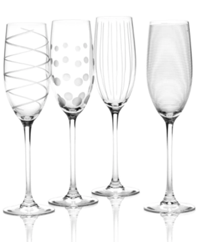 Mikasa "clear Cheers" Flutes, Set Of 4