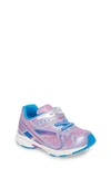 Tsukihoshi Kids' Glitz Washable Sneaker In Purple/ Royal