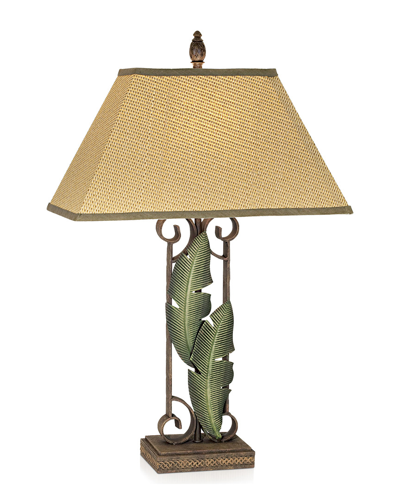 Pacific Coast Banana Leaves Table Lamp In Brown