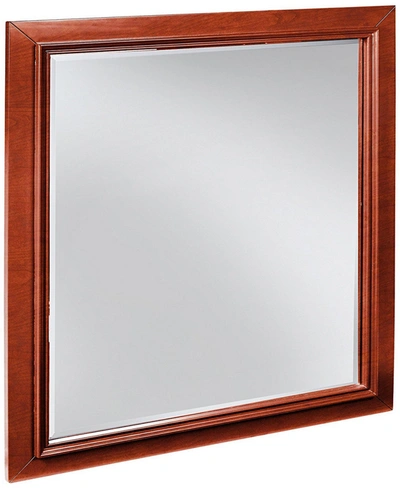 My Home Bailey 40" Vertical Beveled Mirror In Open Brown