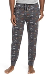 Nordstrom Men's Shop Lounge Joggers In Charcoal Heather Hunting Dogs
