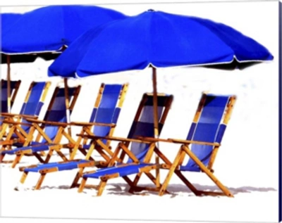 Metaverse Beach Chairs Ii By Karen J. Williams Canvas Art In Multi