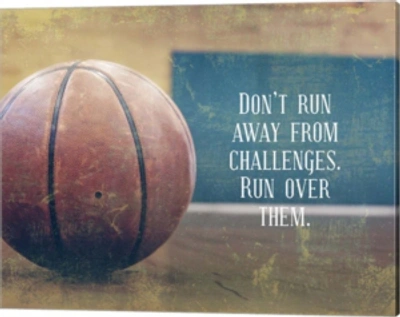 Metaverse Don't Run Away From Challenges - Basketball By Sports Mania Canvas Art In Multi