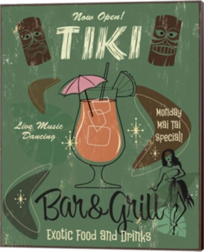 Metaverse Tiki Bar And Grill B By Fiona Stokes-gilbert Canvas Art In Multi