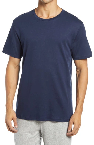 Nordstrom Men's Shop Pima Cotton Crewneck T-shirt In Navy Iris