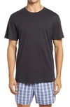 Nordstrom Men's Shop Pima Cotton Crewneck T-shirt In Black Caviar