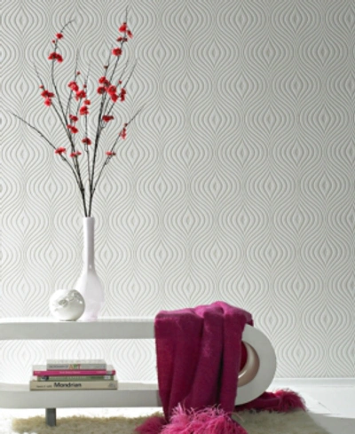 Graham & Brown Curvy Paintable Wallpaper In White