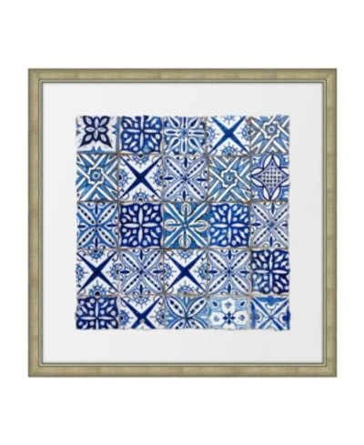 Melissa Van Hise Ancient Tiles Ii Framed Giclee Wall Art - 28" X 28" X 2" In Multi