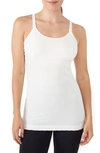 Modern Eternity Seamless Maternity/nursing Yoga Tank In Egg Shell