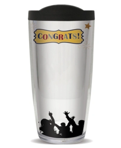 Freeheart Sign-it Congrats Double Wall Insulated Tumbler, 16 oz In Clear