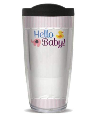 Freeheart Sign-it Baby Shower Double Wall Insulated Tumbler, 16 oz In Clear