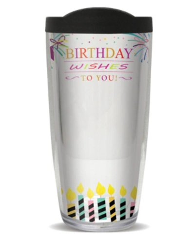 Freeheart Sign-it Birthday Fem Double Wall Insulated Tumbler, 16 oz In Clear