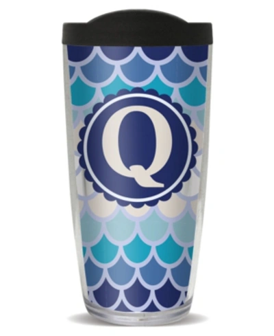 Freeheart Scallop Pattern - Q Double Wall Insulated Tumbler, 16 oz In Clear