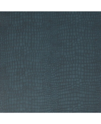 Graham & Brown Graham Brown Crocodile Black Wallpaper In Blue
