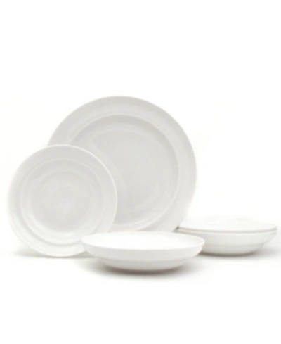 Euro Ceramica White Essential Pasta Bowls And Serve Set