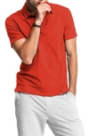 Swet Tailor Stretch Cotton Polo In Deep Melon