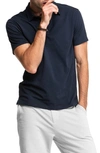 Swet Tailor Stretch Cotton Polo In Navy