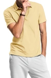 Swet Tailor Stretch Cotton Polo In Banana Yellow