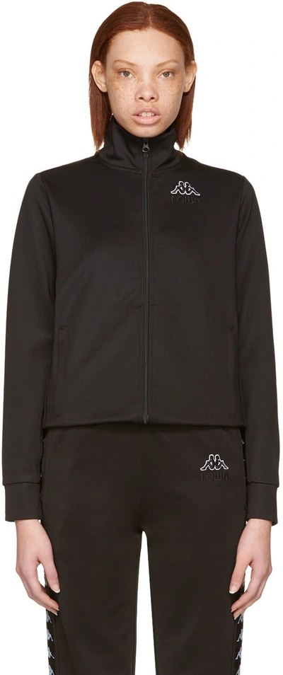Gosha Rubchinskiy Black Kappa Edition Logo Sleeve Track Jacket | ModeSens