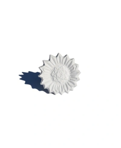 Vibhsa Sun Flower Napkin Ring In White