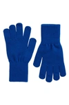 Trouve Nordstrom Knit Gloves In Blue Surf