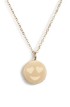 Knotty Charmy Necklace In Gold - Emoji