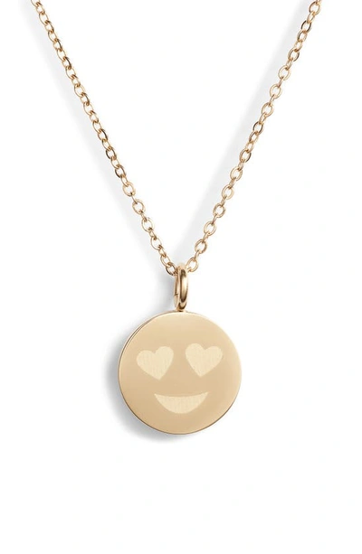 Knotty Charmy Necklace In Gold - Emoji