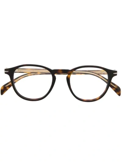 Eyewear By David Beckham Round-frame Glasses In Brown