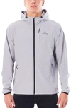 Rip Curl Elite Anti Series Water Repellent Hooded Jacket In Heather Grey