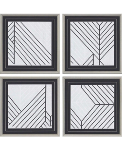 Paragon Diametric Framed Wall Art Set Of 4, 22" X 22" In Multi