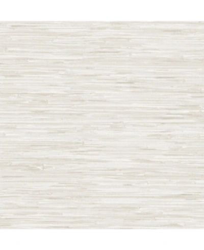 Nuwallpaper 20.5" X 216" Cream Grassweave Peel Stick Wallpaper In Ivory