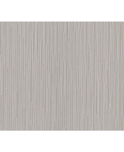Advantage 21" X 396" Cipriani Vertical Texture Wallpaper In Gray