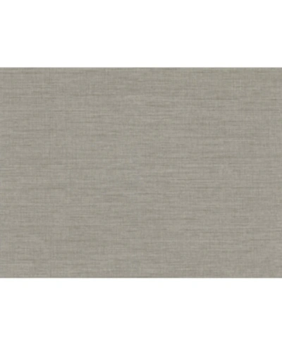 A-street Prints 27" X 324" Essence Linen Texture Wallpaper In Gray