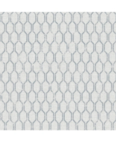 Advantage 20.5" X 369" Elodie Light Geometric Wallpaper In Gray