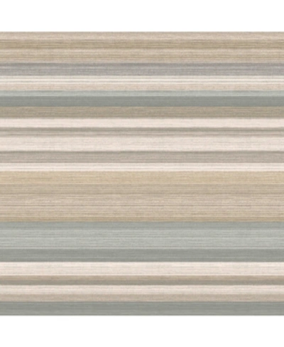 Advantage 20.5" X 369" Corbett Metallic Stripe Wallpaper In Multi