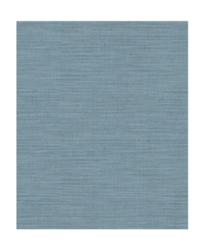 Advantage 21" X 396" Colicchio Linen Texture Wallpaper In Blue