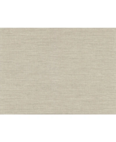 A-street Prints 27" X 324" Essence Linen Texture Wallpaper In Taupe