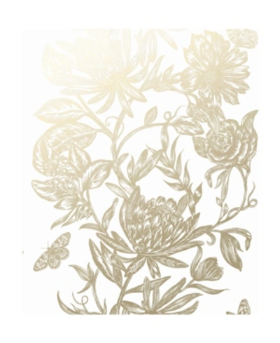 Advantage 20.5" X 369" Marquis Floral Wallpaper In Gold