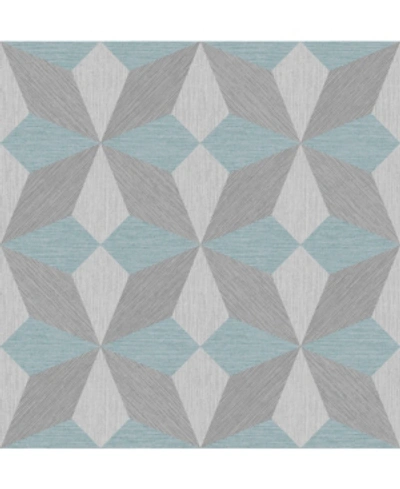 A-street Prints 20.5" X 396" Valiant Geometric Wallpaper In Blue