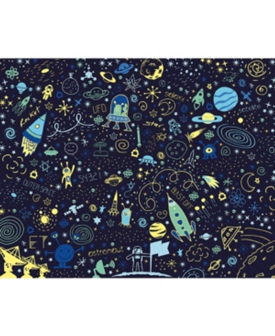 Ohpopsi Space Doodle Wall Mural In Blue