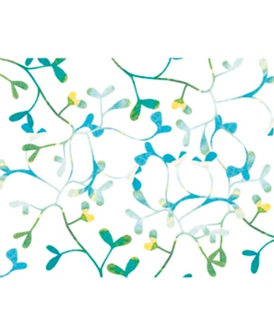 Ohpopsi Watercoloured Petals Wall Mural In Blue