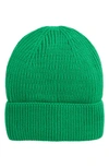 Trouve Cuff Beanie In Green Bright