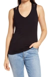 Loveappella Strappy Layering Tank In Black