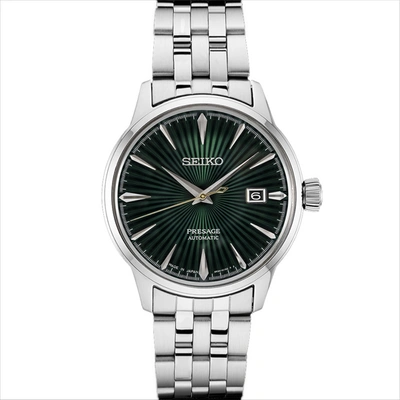 Seiko Men's Automatic Presage Stainless Steel Bracelet Watch 40mm In Green