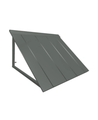 Awntech 5' Houstonian Metal Standing Seam Awning, 44" W X 24" H X 36" D In Pewter
