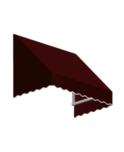 Awntech 8' San Francisco Window/entry Awning, 24" H X 36" D In Burgundy