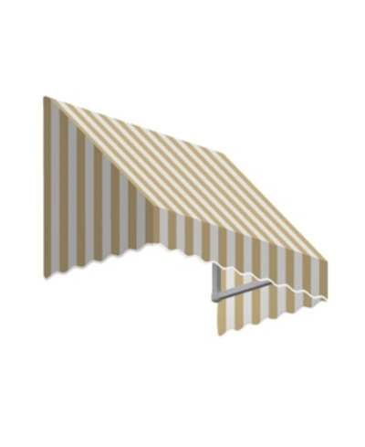 Awntech 6' San Francisco Window/entry Awning, 24" H X 42" D In Beige Whit