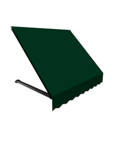 Awntech 3' Dallas Retro Window/entry Awning, 16" H X 30" D In Evergreen