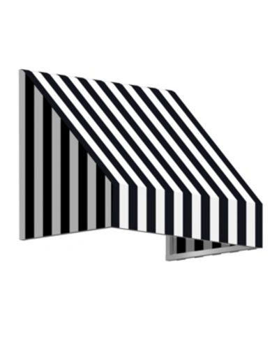 Awntech 3' New Yorker Window/entry Awning, 16" H X 30" D In Black Whit
