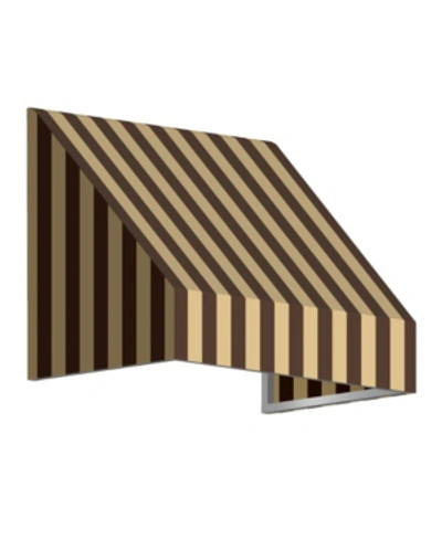 Awntech 5' New Yorker Window/entry Awning, 16" H X 30" D In Brown Tan